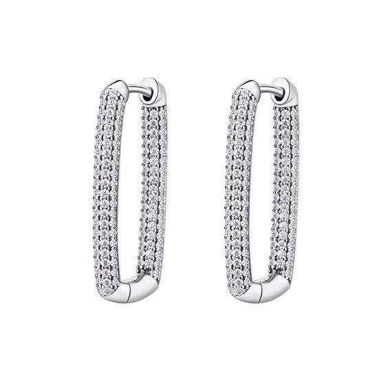 Orecchini Rosato Donna Bianca in Argento Cubic Zirconia RZBI23 - RZBI23